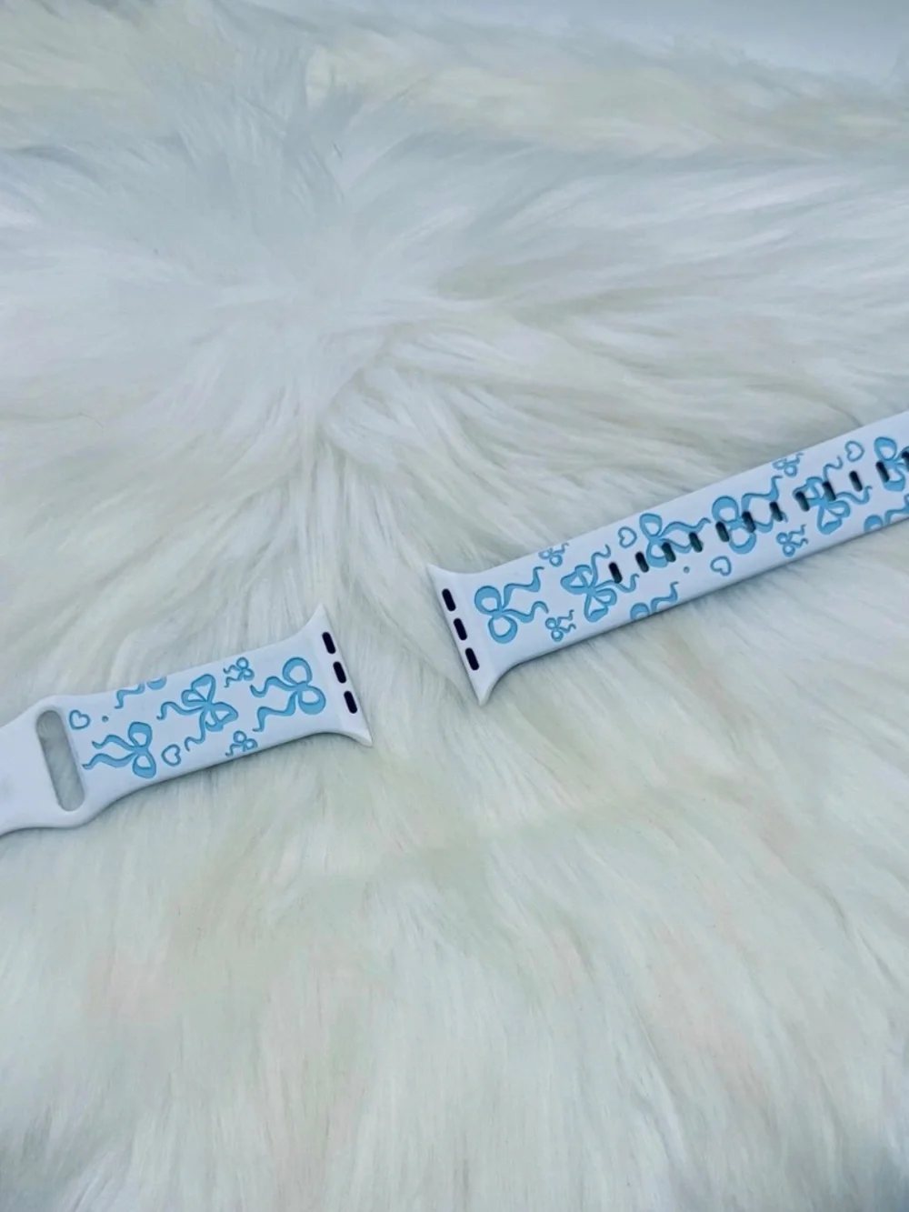 Berry Blue Bow Design Apple Watch Bands 42mm 44mm 45mm 49mm